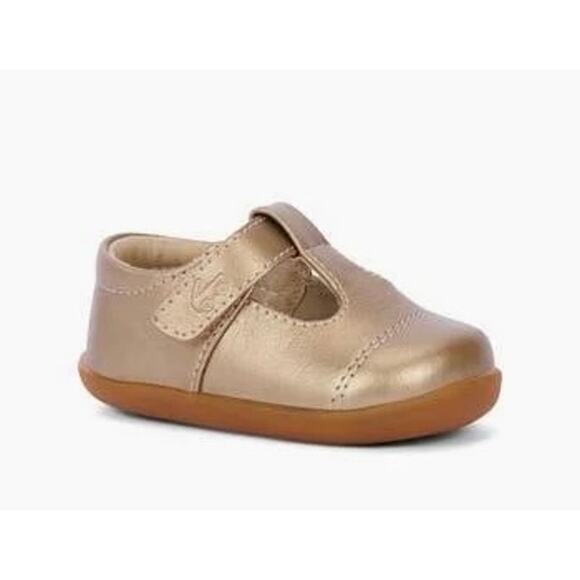 Kai Run Girls' Bianca Mini Leather Baby Toddler Shoes Size 4 - Picture 2 of 5